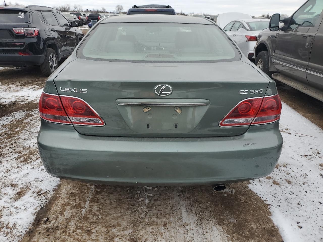 2005 Lexus ES VIN JTHBA30G255064506 Copart auction photo, front end / side damage thumbnail 6