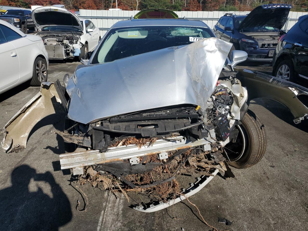 2016 Ford Fusion VIN 3FA6P0LU3GR138734 Copart auction photo, front end / all over damage thumbnail 5