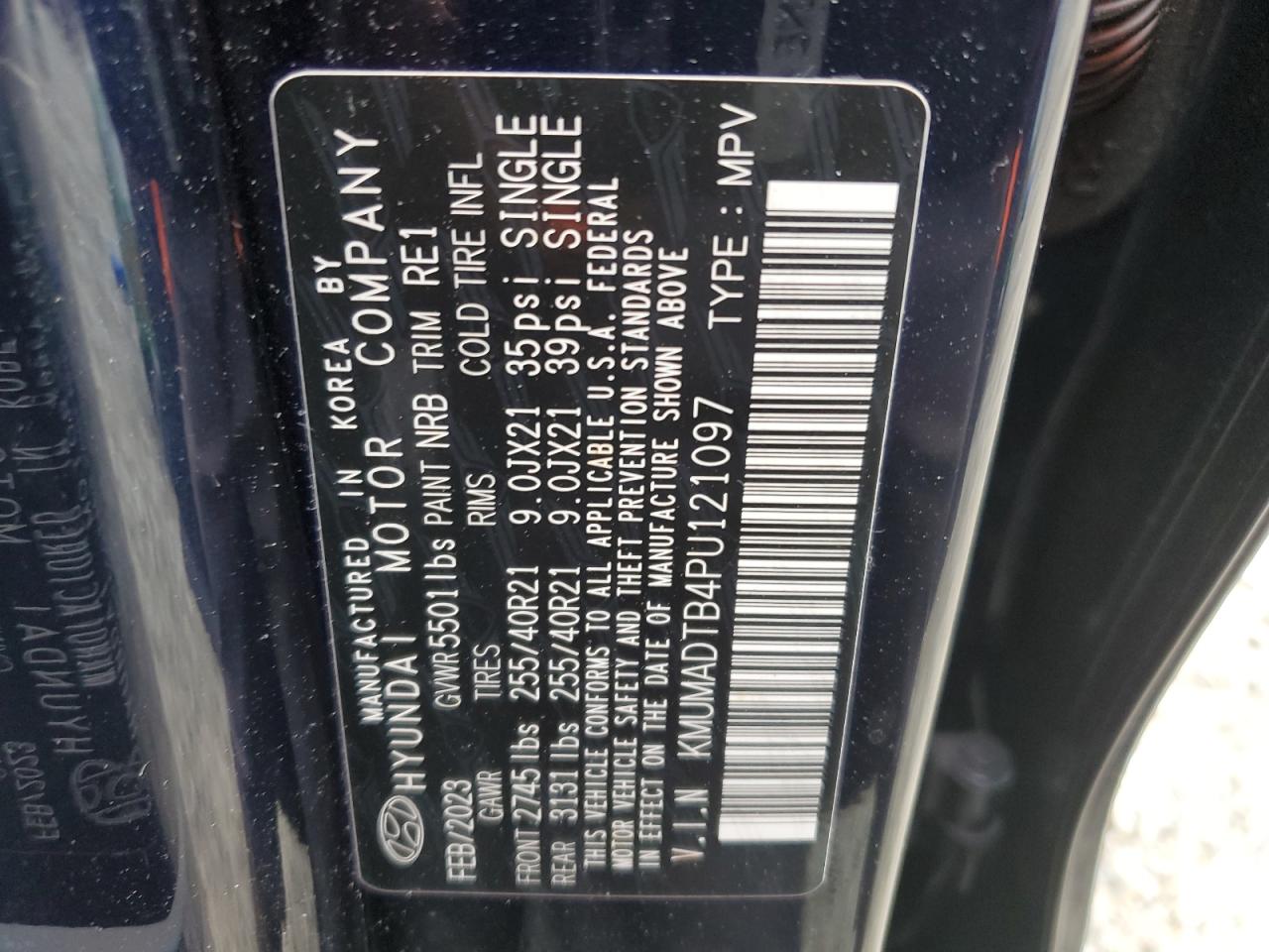 2023 Genesis Gv70 VIN KMUMADTB4PU121097 Copart auction photo, front end damage thumbnail 15