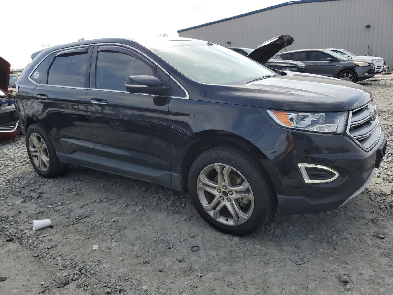 2017 Ford Edge VIN 2FMPK3K97HBB52563 Copart auction photo, rear end damage thumbnail 4