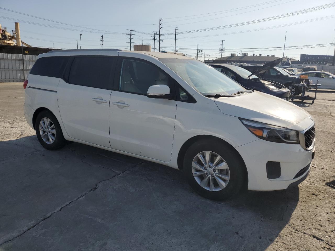 2015 KIA Sedona VIN KNDMB5C14F6074959 Copart auction photo, rear end damage thumbnail 4