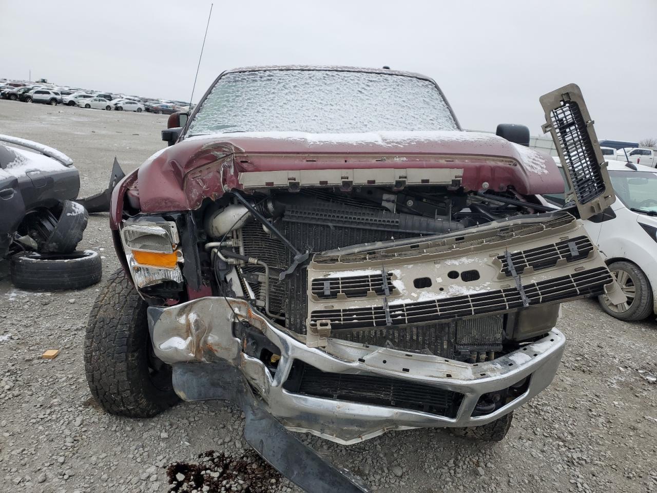 2008 Ford F250 VIN 1FTSW21R28ED25943 Copart auction photo, front end damage thumbnail 5
