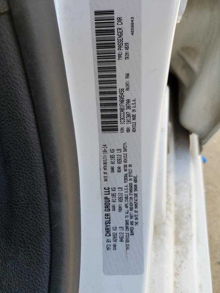 2015 Chrysler 200 VIN 1C3CCCAB1FN605456 Copart auction photo, front end damage thumbnail 15