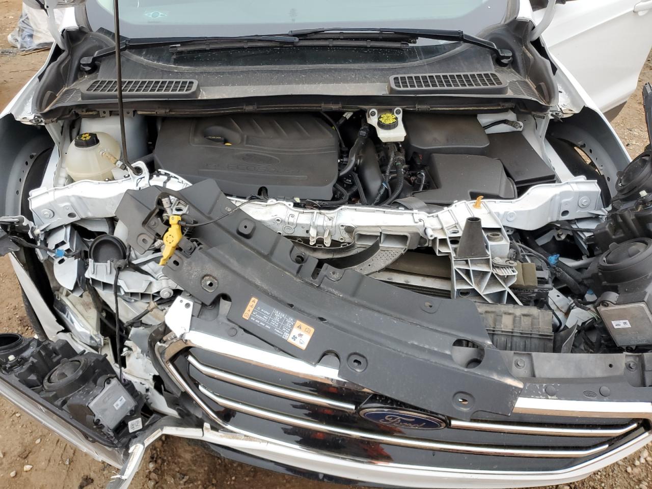 2018 Ford Escape VIN 1FMCU0GD3JUD18792 Copart auction photo, front end damage thumbnail 12