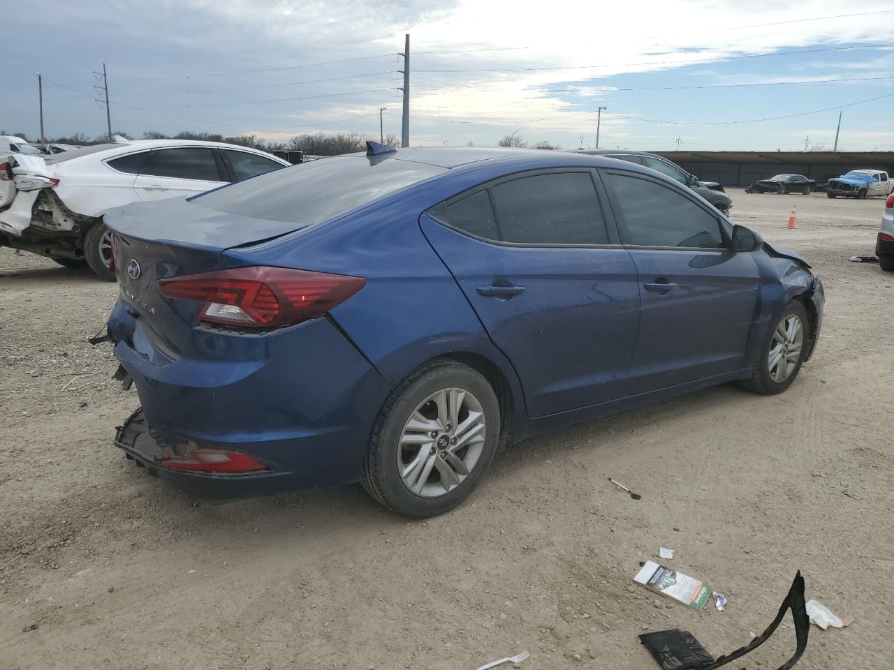 2020 Hyundai Elantra VIN 5NPD84LF0LH582884 Copart auction photo, front end / rear end damage thumbnail 3