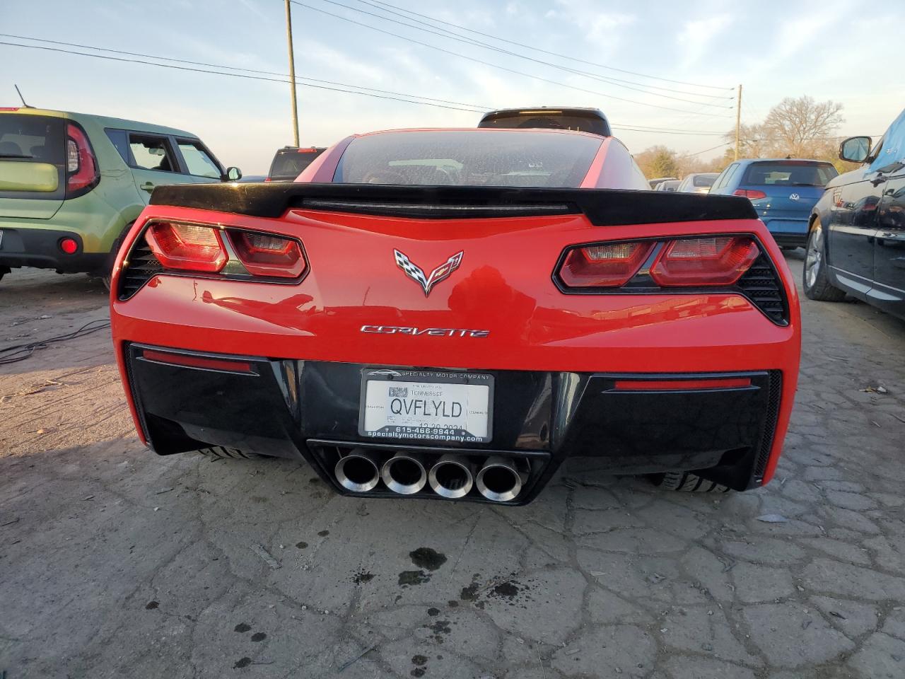 2014 Chevrolet Corvette VIN 1G1YC2D74E5122781 Copart auction photo, burn - engine damage thumbnail 6