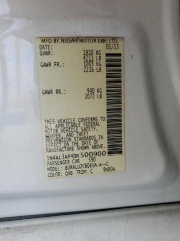 2013 Nissan Altima VIN 1N4AL3AP4DN500900 Copart auction photo, front end / minor dent/scratches damage thumbnail 12