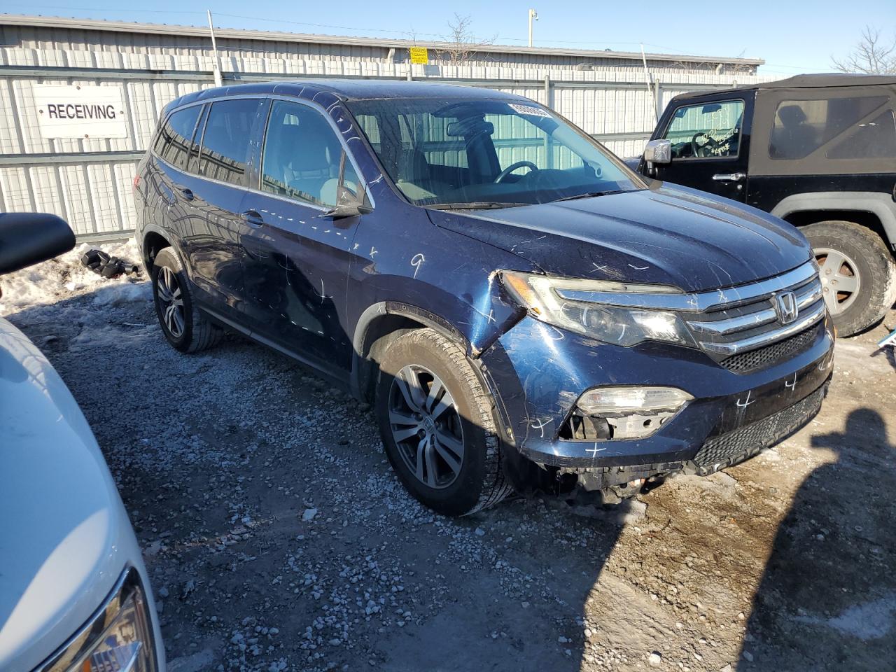 2016 Honda Pilot VIN 5FNYF6H50GB067228 Copart auction photo, all over damage thumbnail 4