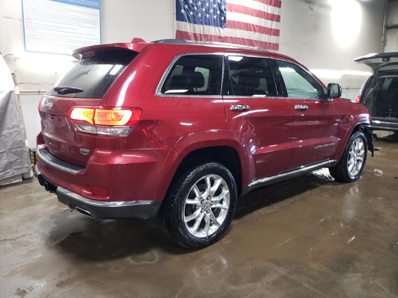 2014 Jeep Grand Cherokee VIN 1C4RJFJG4EC444040 Copart auction photo, front end damage thumbnail 3