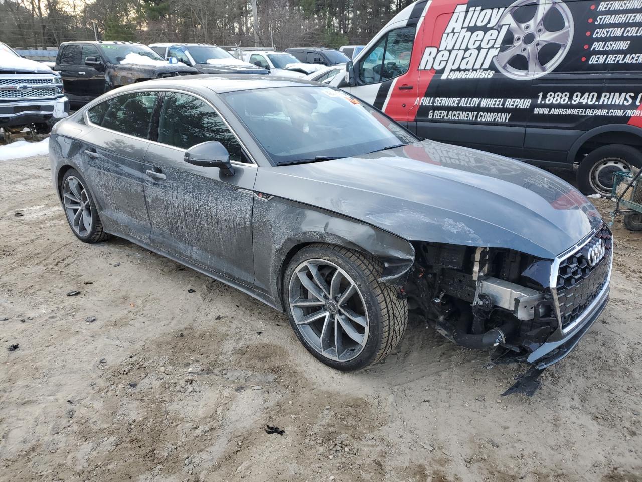 2023 Audi A5 VIN WAUFACF51PA021825 Copart auction photo, front end / minor dent/scratches damage thumbnail 4