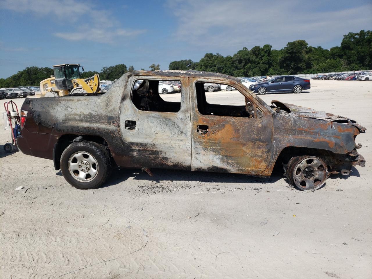 2007 Honda Ridgeline VIN 2HJYK16207H541479 Copart auction photo, burn / burn - interior damage thumbnail 10