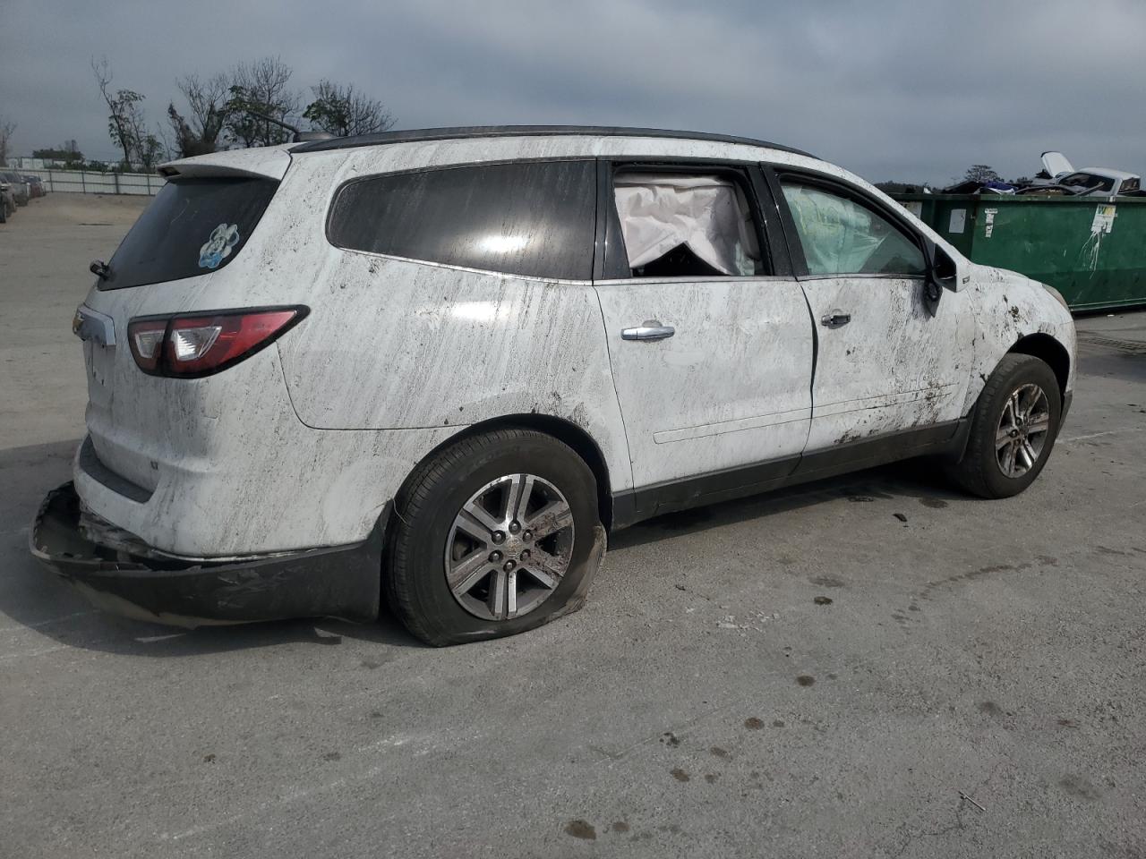 2017 Chevrolet Traverse VIN 1GNKRGKDXHJ255338 Copart auction photo, rollover damage thumbnail 3