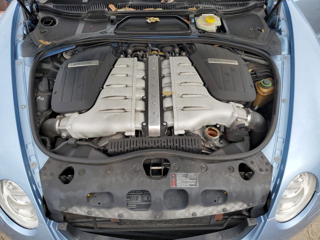 2008 Bentley Continental VIN SCBDR33W38C051739 Copart auction photo, water/flood / vandalism damage thumbnail 11