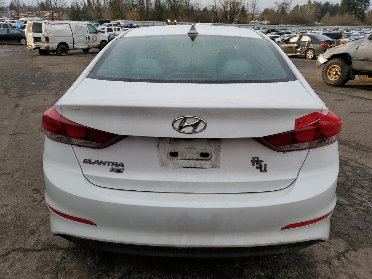 2017 Hyundai Elantra VIN 5NPD74LFXHH166481 Copart auction photo, front end damage thumbnail 6