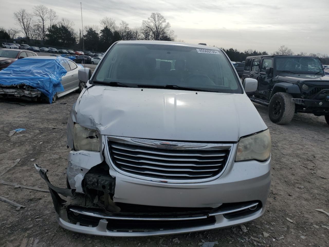 2012 Chrysler Town & Country VIN 2C4RC1BG1CR140180 Copart auction photo, front end / undercarriage damage thumbnail 5