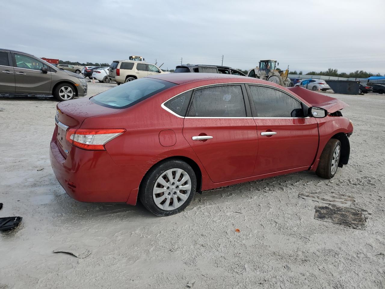 2014 Nissan Sentra VIN 3N1AB7AP5EL691364 Copart auction photo, front end damage thumbnail 3