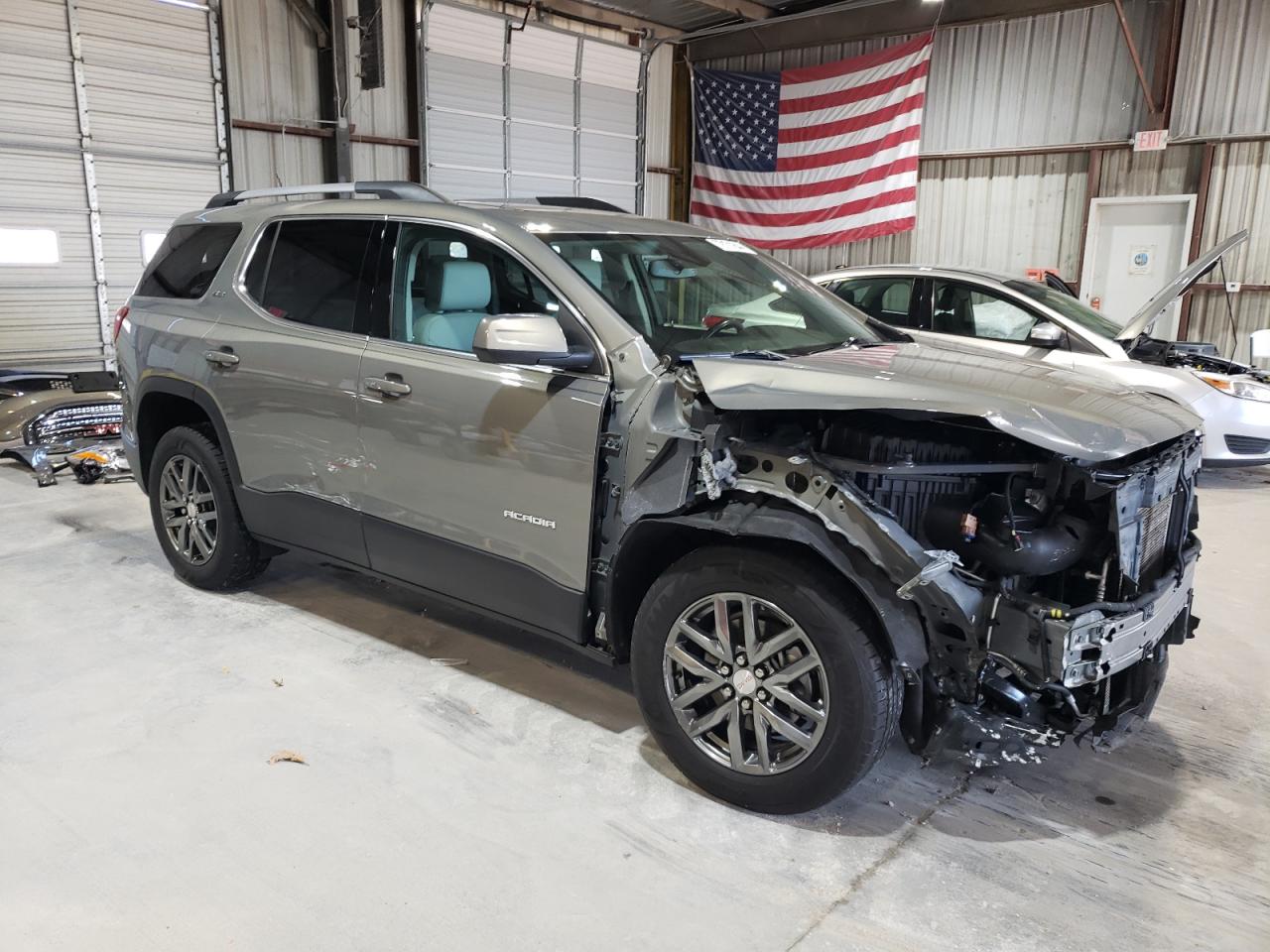 2019 GMC Acadia VIN 1GKKNMLSXKZ256454 Copart auction photo, front end / side damage thumbnail 4