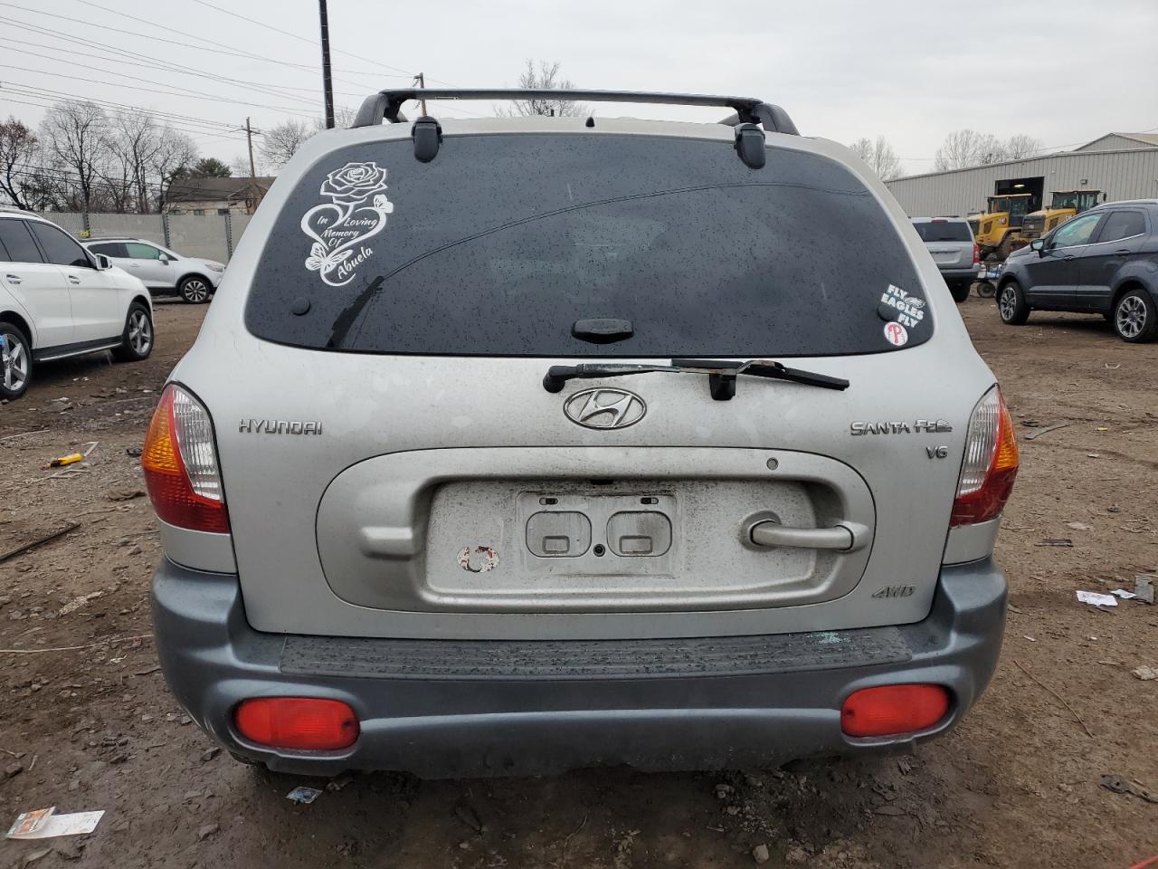 2004 Hyundai Santa Fe VIN KM8SC73D94U617141 Copart auction photo, front end damage thumbnail 6