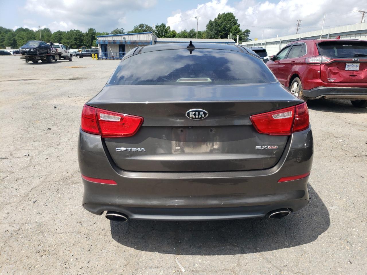 2014 KIA Optima VIN 5XXGN4A74EG336615 Copart auction photo, front end damage thumbnail 6