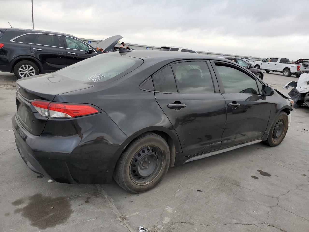 2020 Toyota Corolla VIN JTDDPRAE1LJ009736 Copart auction photo, front end / side damage thumbnail 3