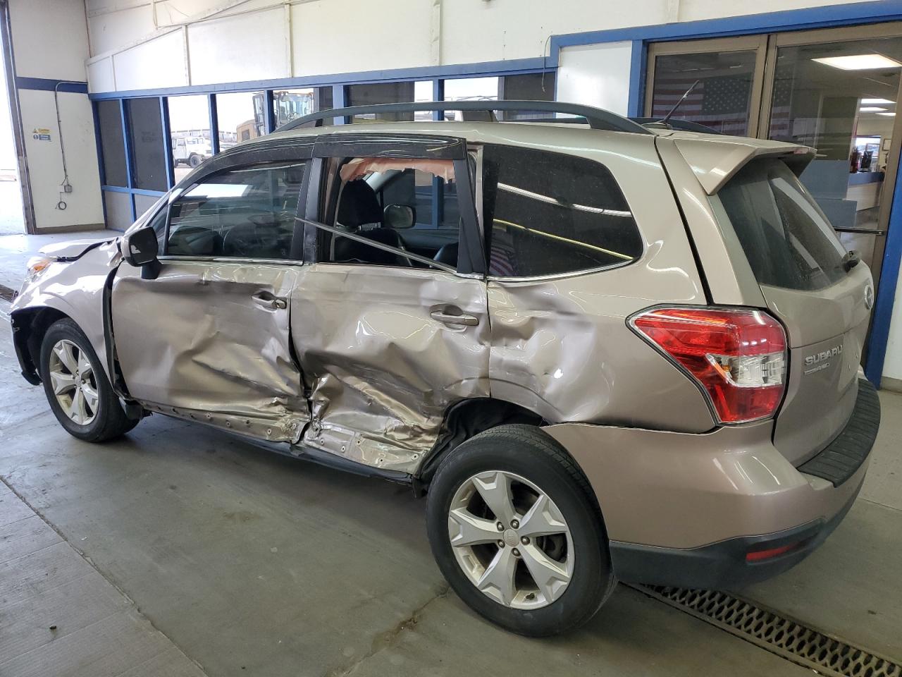 2015 Subaru Forester VIN JF2SJARC1FH408642 Copart auction photo, all over / undercarriage damage thumbnail 2