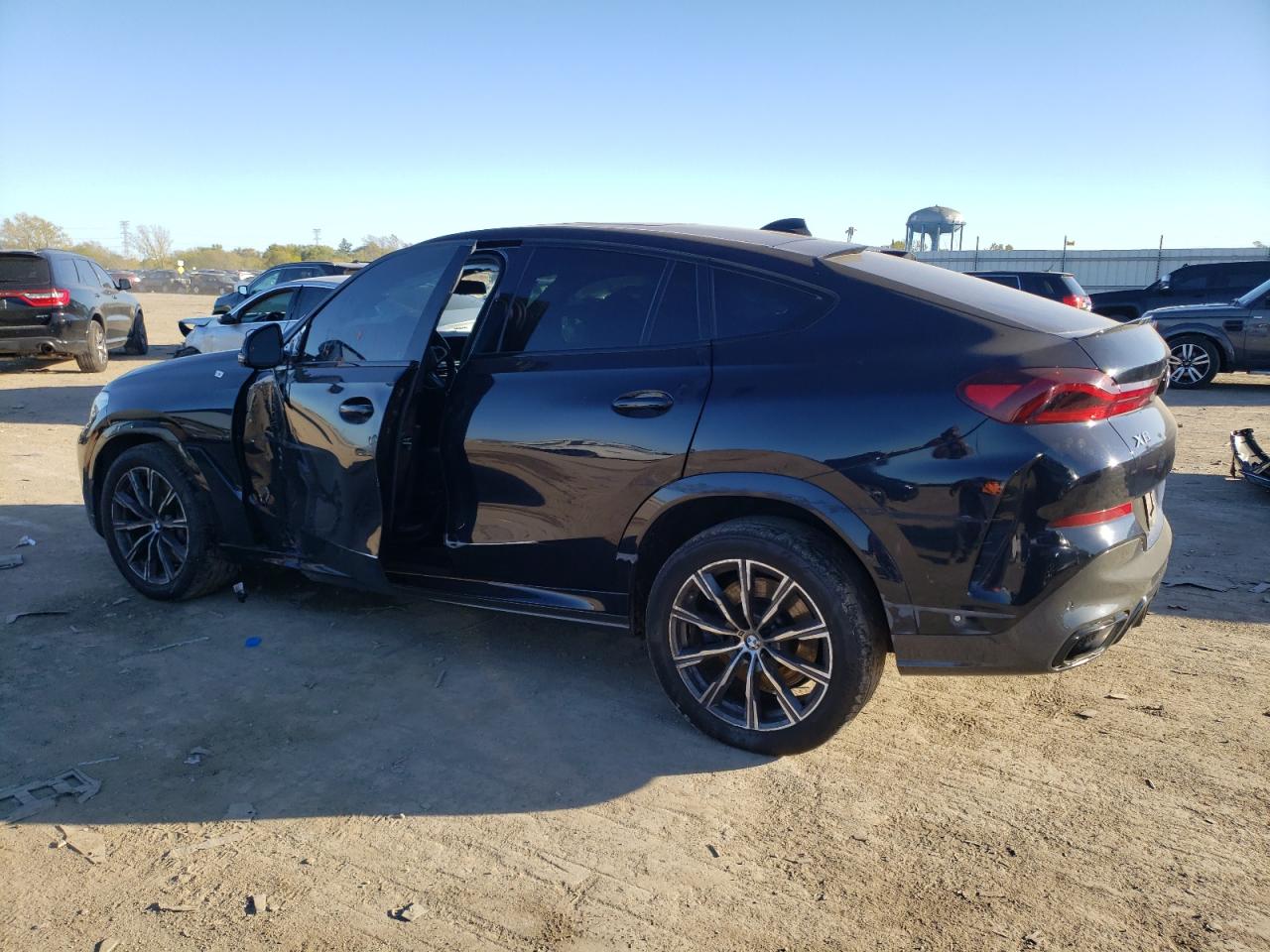 2020 BMW X6 VIN 5UXCY6C03L9D00816 Copart auction photo, side damage thumbnail 2
