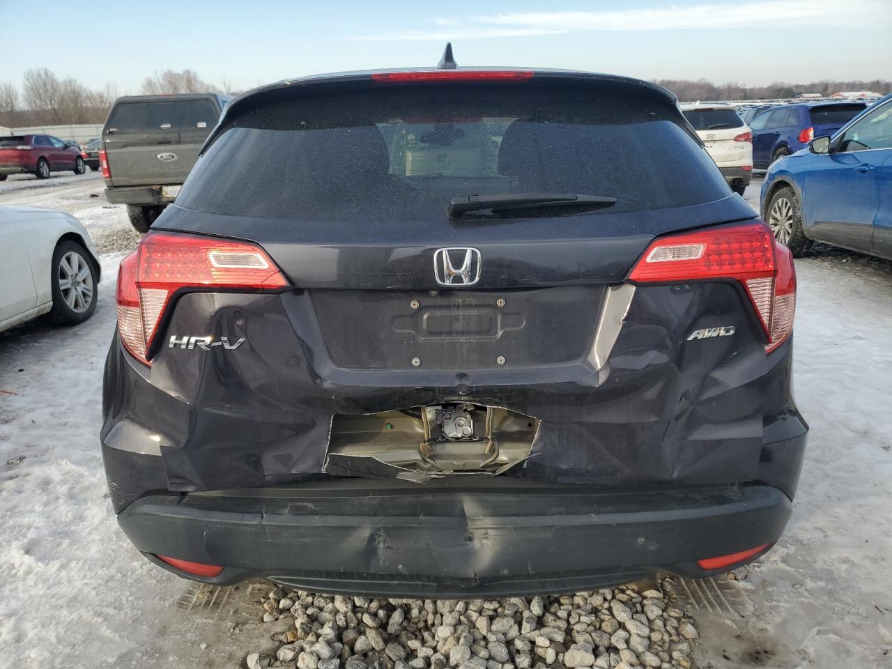 2018 Honda HR-V VIN 3CZRU6H56JG724779 Copart auction photo, rear end damage thumbnail 6