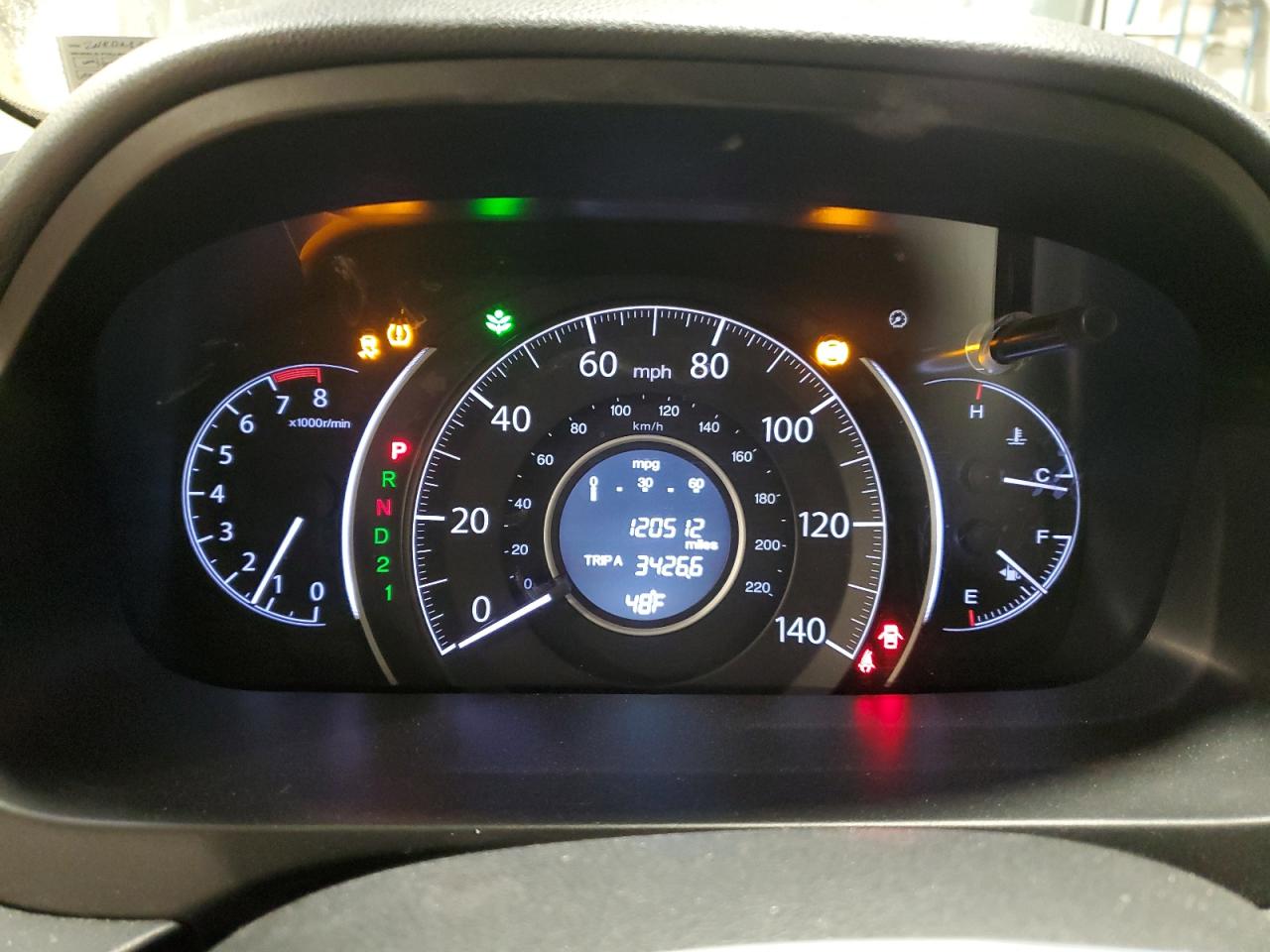 2014 Honda CR-V VIN 2HKRM4H73EH669815 Copart auction photo, rear end damage thumbnail 9