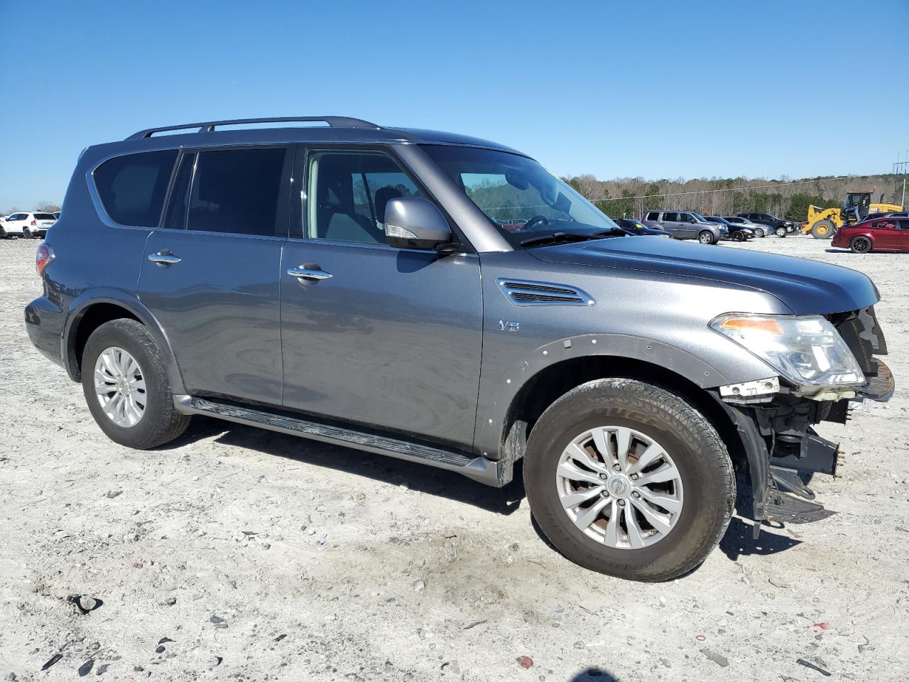2017 Nissan Armada VIN JN8AY2ND8H9008850 Copart auction photo, front end damage thumbnail 4