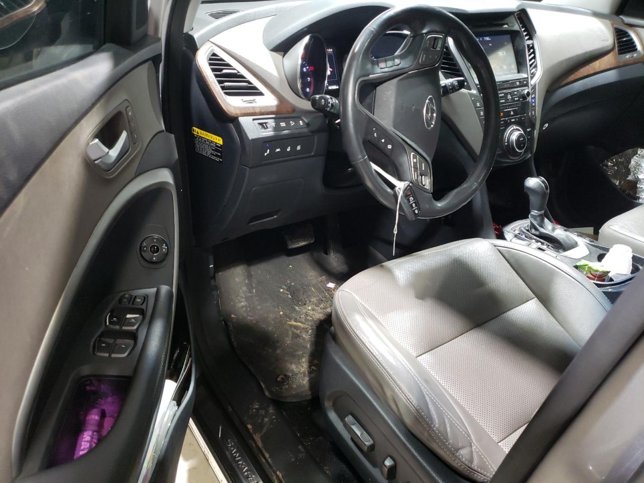 2017 Hyundai Santa Fe VIN KM8SR4HF1HU251267 Copart auction photo, all over damage thumbnail 8