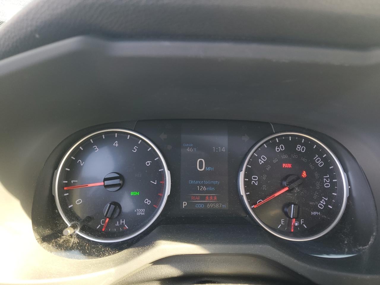 2019 Toyota RAV 4 VIN JTMA1RFV1KD029804 Copart auction photo, rear end damage thumbnail 9