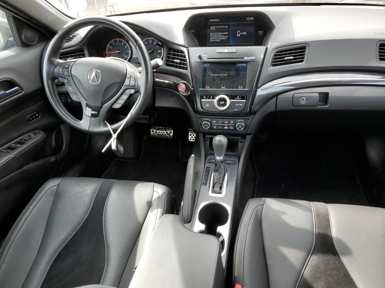 2020 Acura ILX VIN 19UDE2F80LA012399 Copart auction photo, front end / side damage thumbnail 8