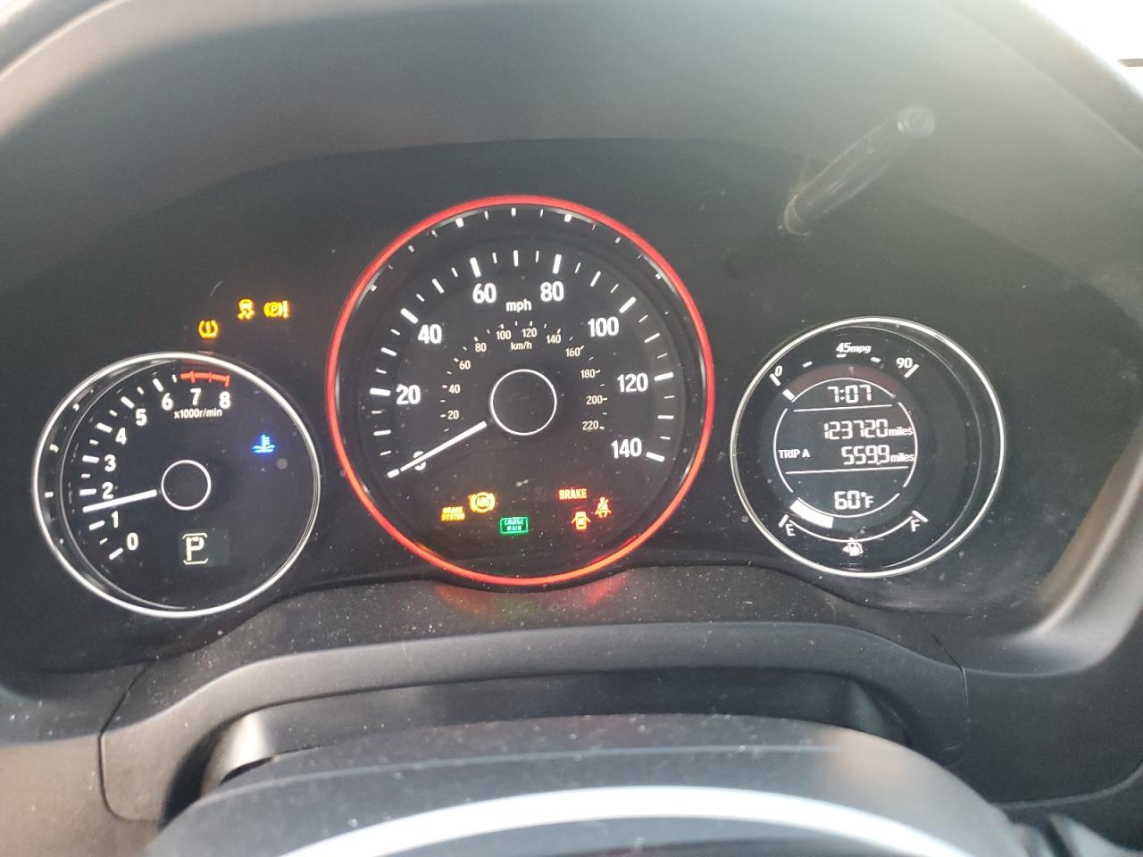 2017 Honda HR-V VIN 3CZRU6H54HM728339 Copart auction photo, front end / side damage thumbnail 9