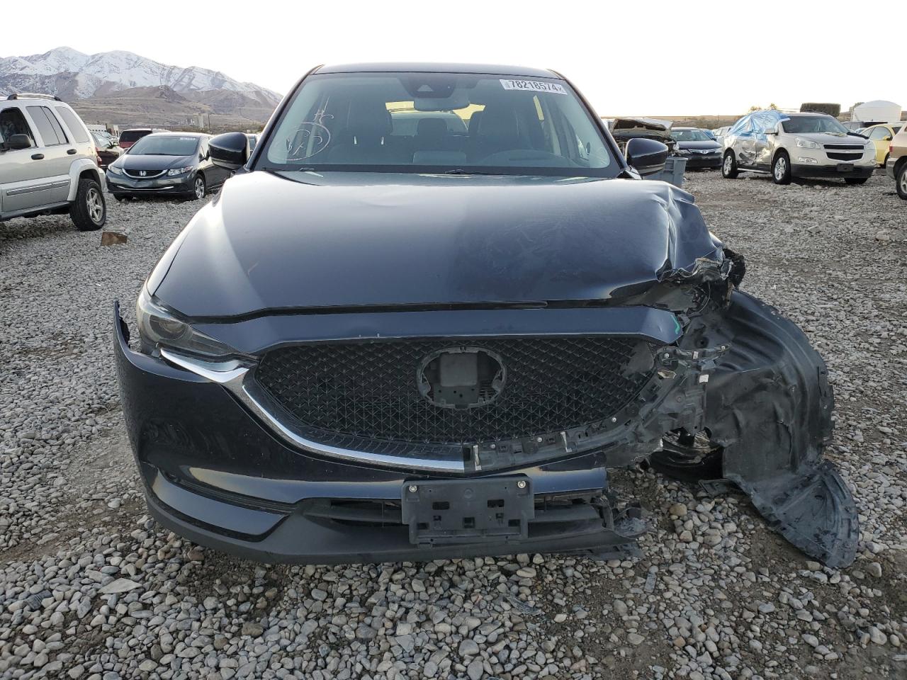 2018 Mazda CX-5 VIN JM3KFBDM9J0341003 Copart auction photo, front end / side damage thumbnail 5