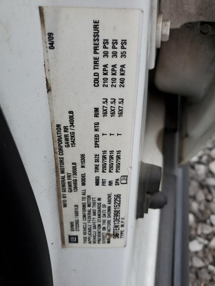 2009 Hummer H3 VIN 5GTEN13E998152256 Copart auction photo, side / front end damage thumbnail 14