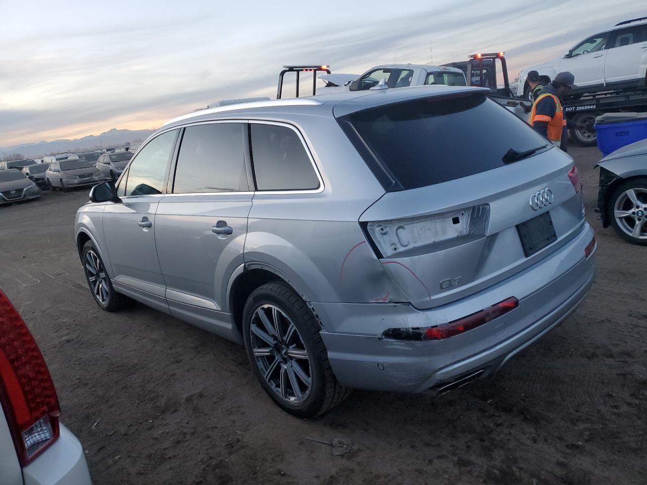 2017 Audi Q7 VIN WA1VAAF71HD056668 Copart auction photo, rear end / side damage thumbnail 2