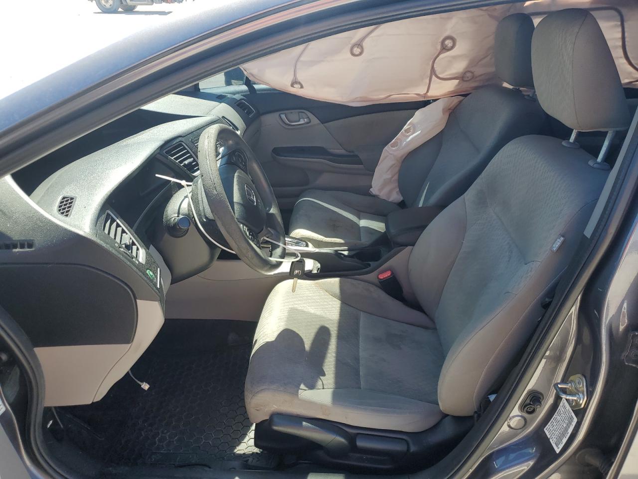 2015 Honda Civic VIN 19XFB2F58FE017678 Copart auction photo, side / front end damage thumbnail 7
