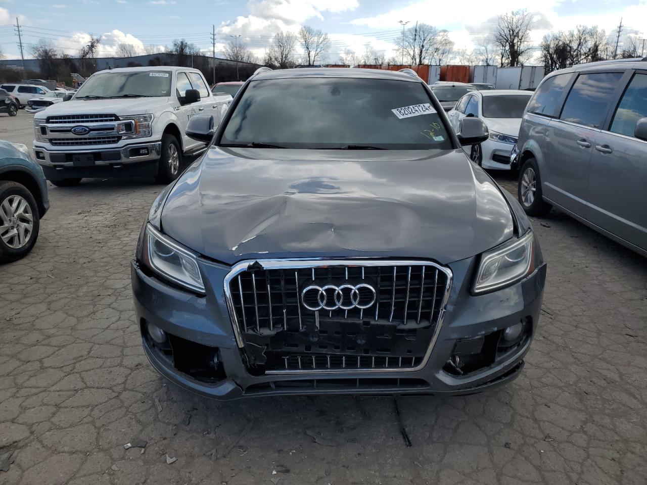 2016 Audi Q5 VIN WA1C2AFP1GA002825 Copart auction photo, front end damage thumbnail 5