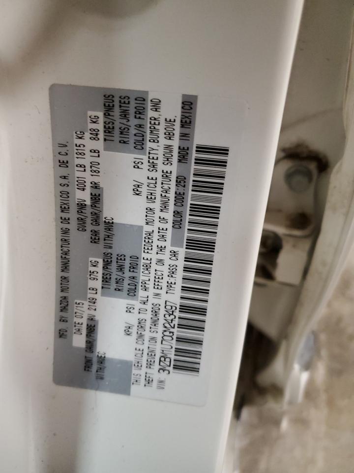 2016 Mazda 3 VIN 3MZBM1U70GM243497 Copart auction photo, all over / hail damage thumbnail 14