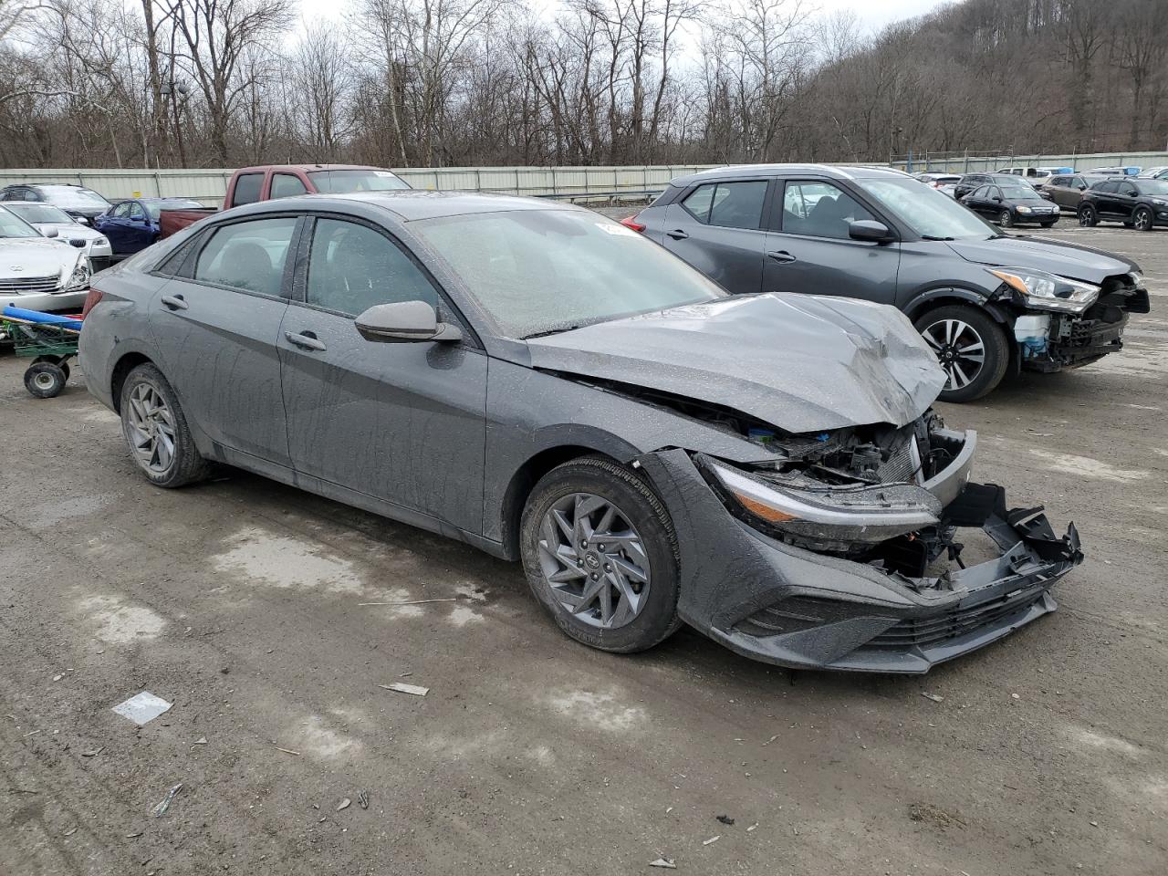 2024 Hyundai Elantra VIN KMHLM4DG7RU781133 Copart auction photo, front end damage thumbnail 4