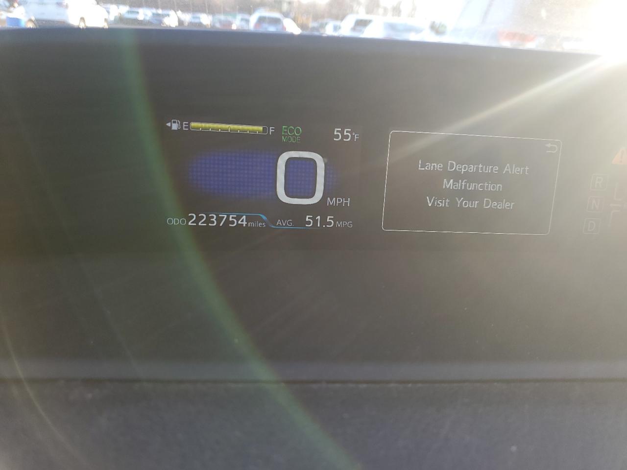 2017 Toyota Prius VIN JTDKARFU9H3041046 Copart auction photo, front end / rear end damage thumbnail 9