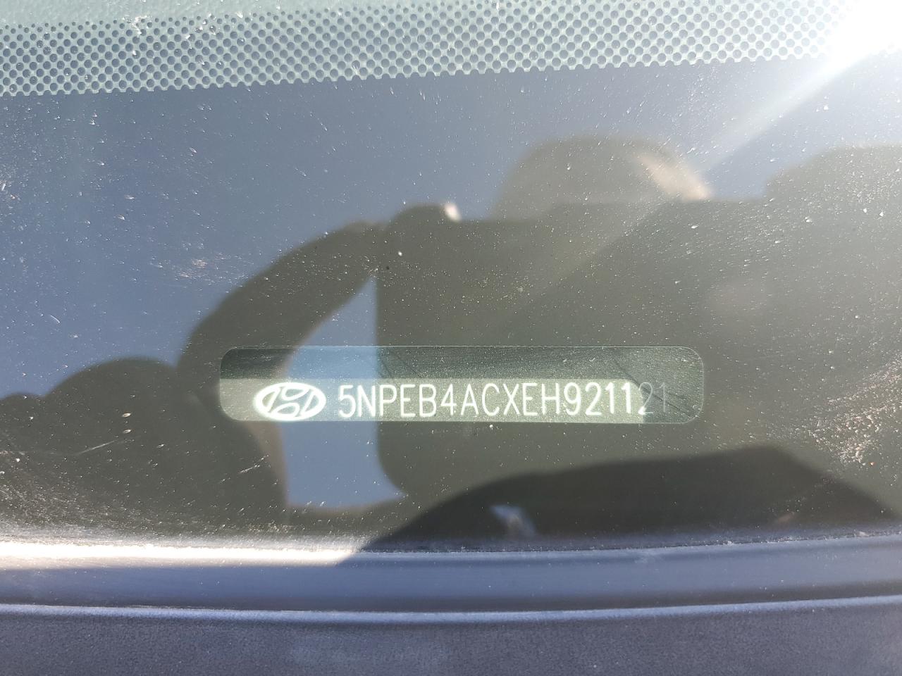 2014 Hyundai Sonata VIN 5NPEB4ACXEH921121 Copart auction photo, side / minor dent/scratches damage thumbnail 12
