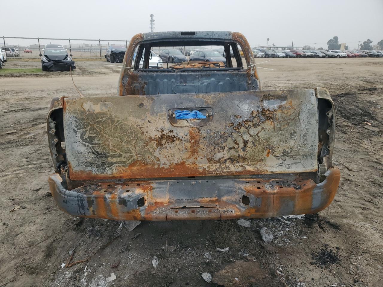 2006 Toyota Tacoma VIN 5TEKU72N76Z237012 Copart auction photo, burn damage thumbnail 6