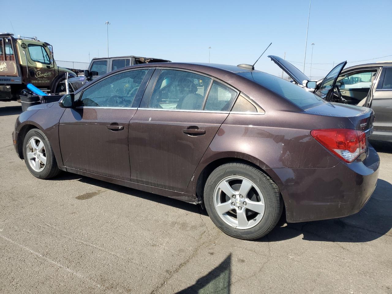 2015 Chevrolet Cruze VIN 1G1PC5SB9F7285212 Copart auction photo, side / rear end damage thumbnail 2