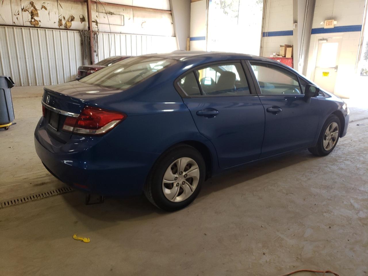 2014 Honda Civic VIN 2HGFB2E57EH534864 Copart auction photo, side damage thumbnail 3