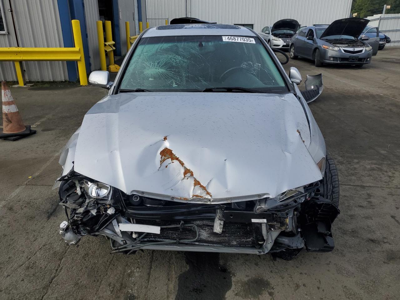 2004 Acura TSX VIN JH4CL96824C038452 Copart auction photo, front end / side damage thumbnail 5