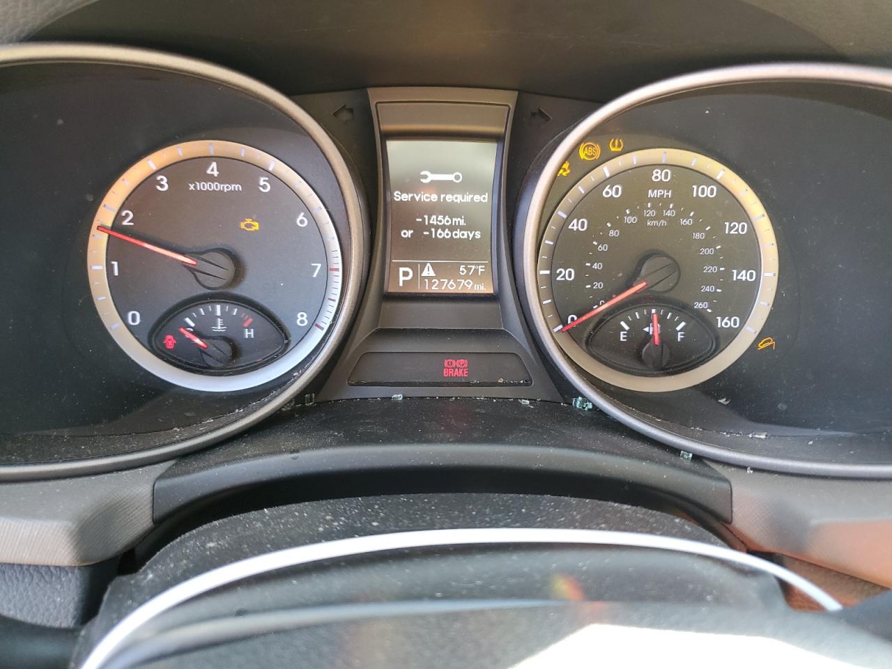 2014 Hyundai Santa Fe VIN 5XYZT3LB3EG144804 Copart auction photo, front end / side damage thumbnail 9
