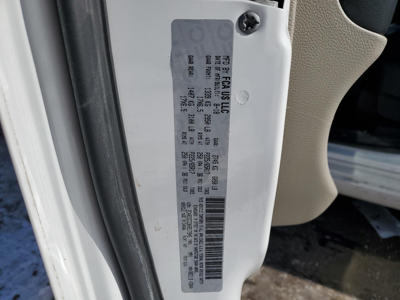 2019 Dodge Caravan VIN 2C4RDGCG3KR517945 Copart auction photo, front end damage thumbnail 13