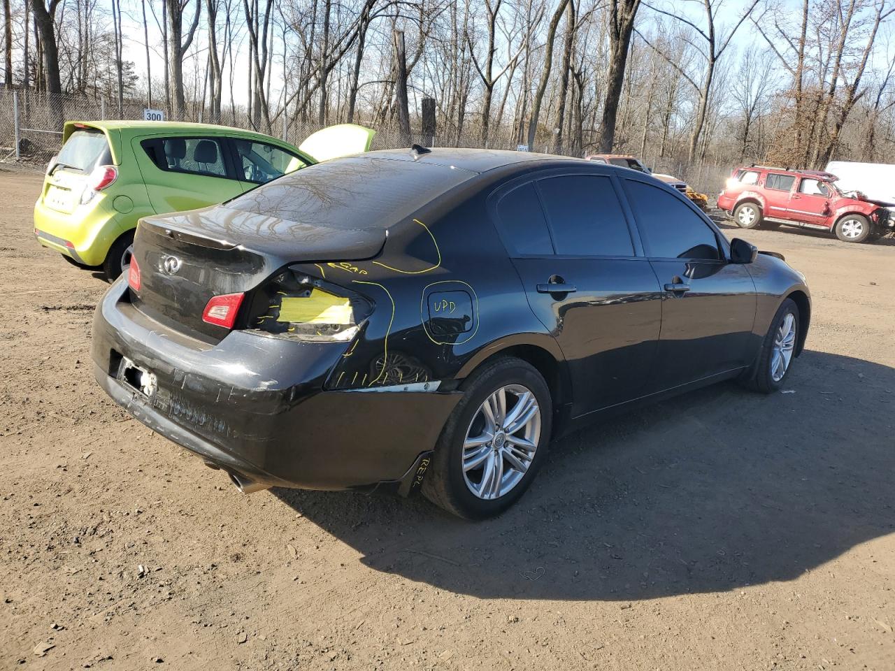 2015 Infiniti Q40 VIN JN1CV6ARXFM651428 Copart auction photo, rear end damage thumbnail 3