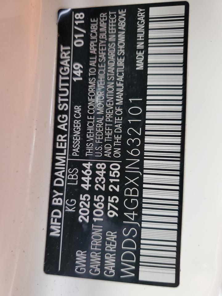 2018 Mercedes-Benz CLA-klasse VIN WDDSJ4GBXJN632101 Copart auction photo, rear end damage thumbnail 12